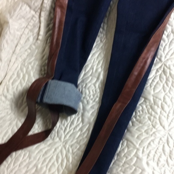 Christian DIOR lambskin jeans leather DIOR print detail US 2 FR 34 Made in Italy - Picture 9 of 15